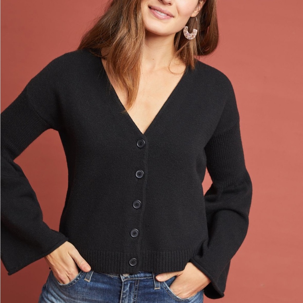 ANTHROPOLOGIE Bell Sleeved Cardigan
